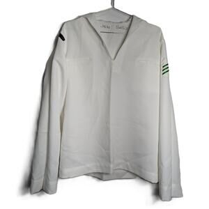 Men's Vintage US Navy White Service Dress Jumper Crackerjack Top Size 44L